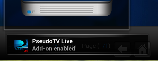 PseudoTV Live: имитация листания каналов в XBMC