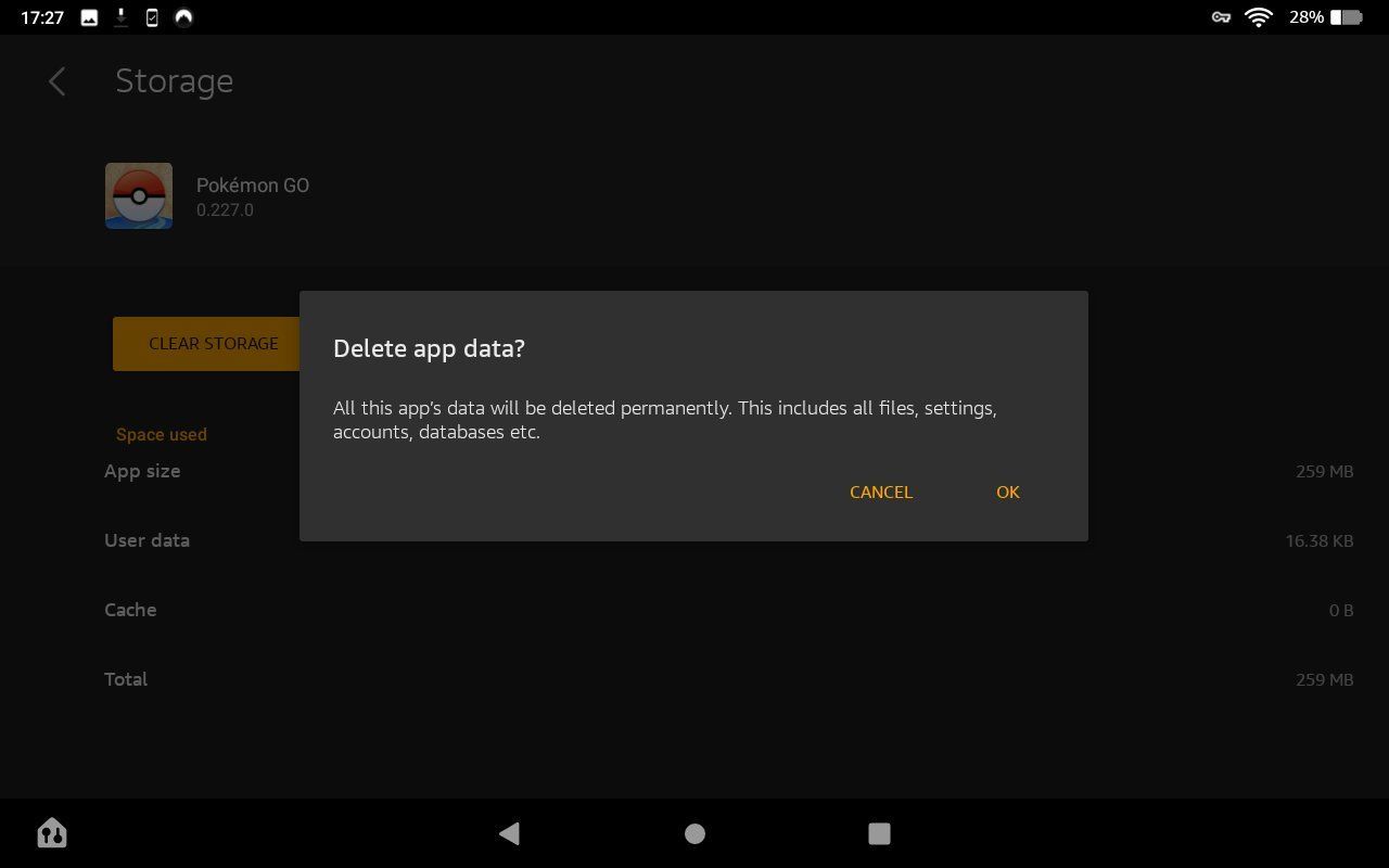 Amazon Fire Tablet Delete App Data