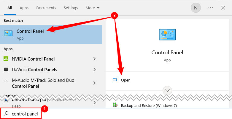 Пункт меню Панели управления с выделенным View network status and tasks
