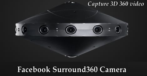 Planos de la cámara 360° Surround 360 de Facebook