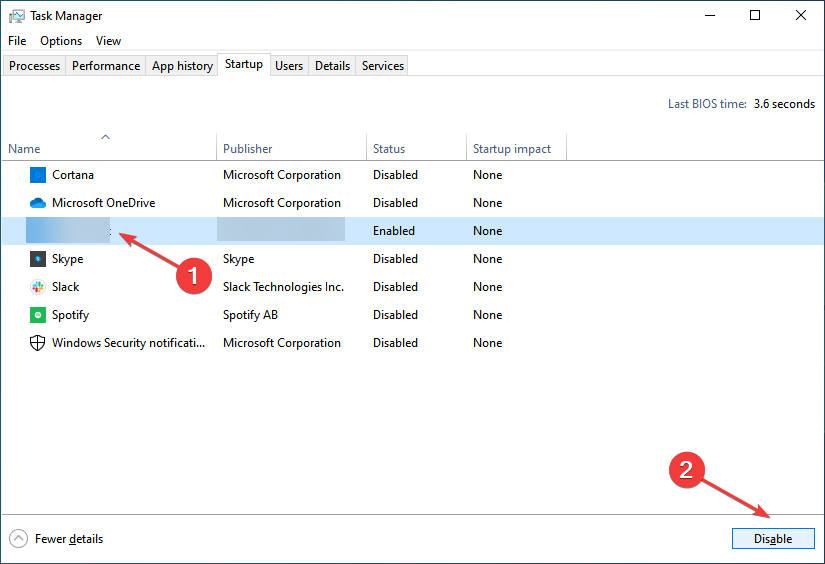 Отключение программы в автозагрузке