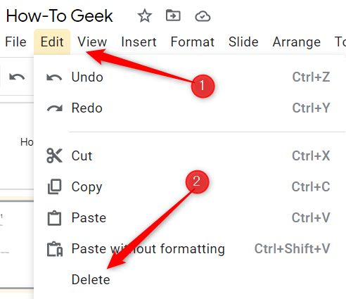 Выберите Правка → Удалить в строке меню, чтобы удалить выделенное поле.