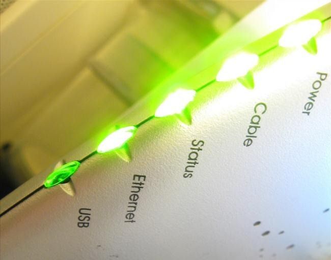 Индикация светодиодов на модеме и роутере, нормальная и проблемная индикация