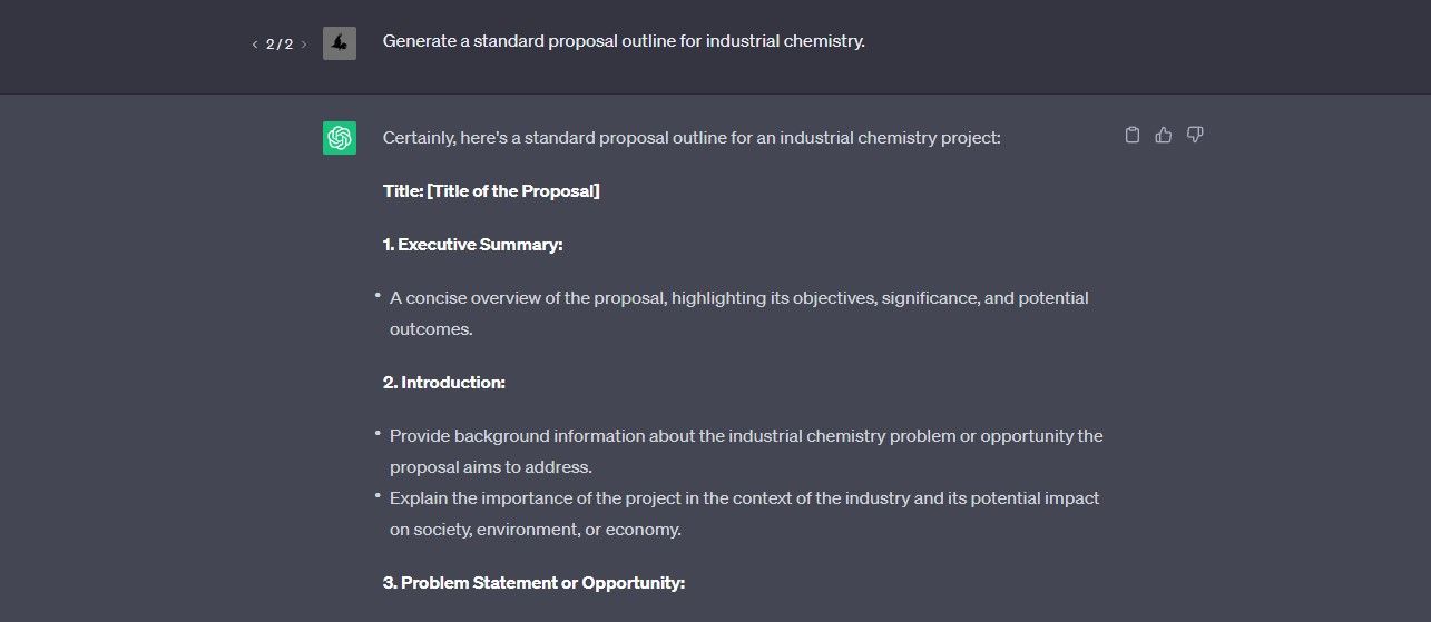 Генерация стандартного шаблона с помощью ChatGPT