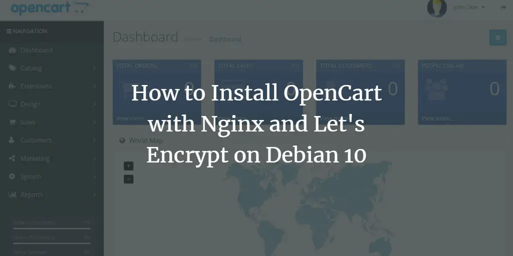 OpenCart на Debian 10 с Nginx и Let's Encrypt