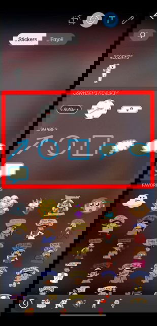 Инструменты для добавления стикера и аннотаций в статусе