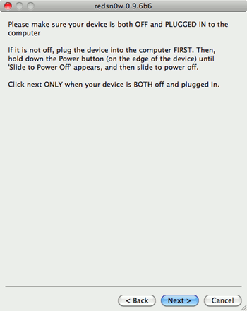 Подключение iPhone и выключение перед DFU
