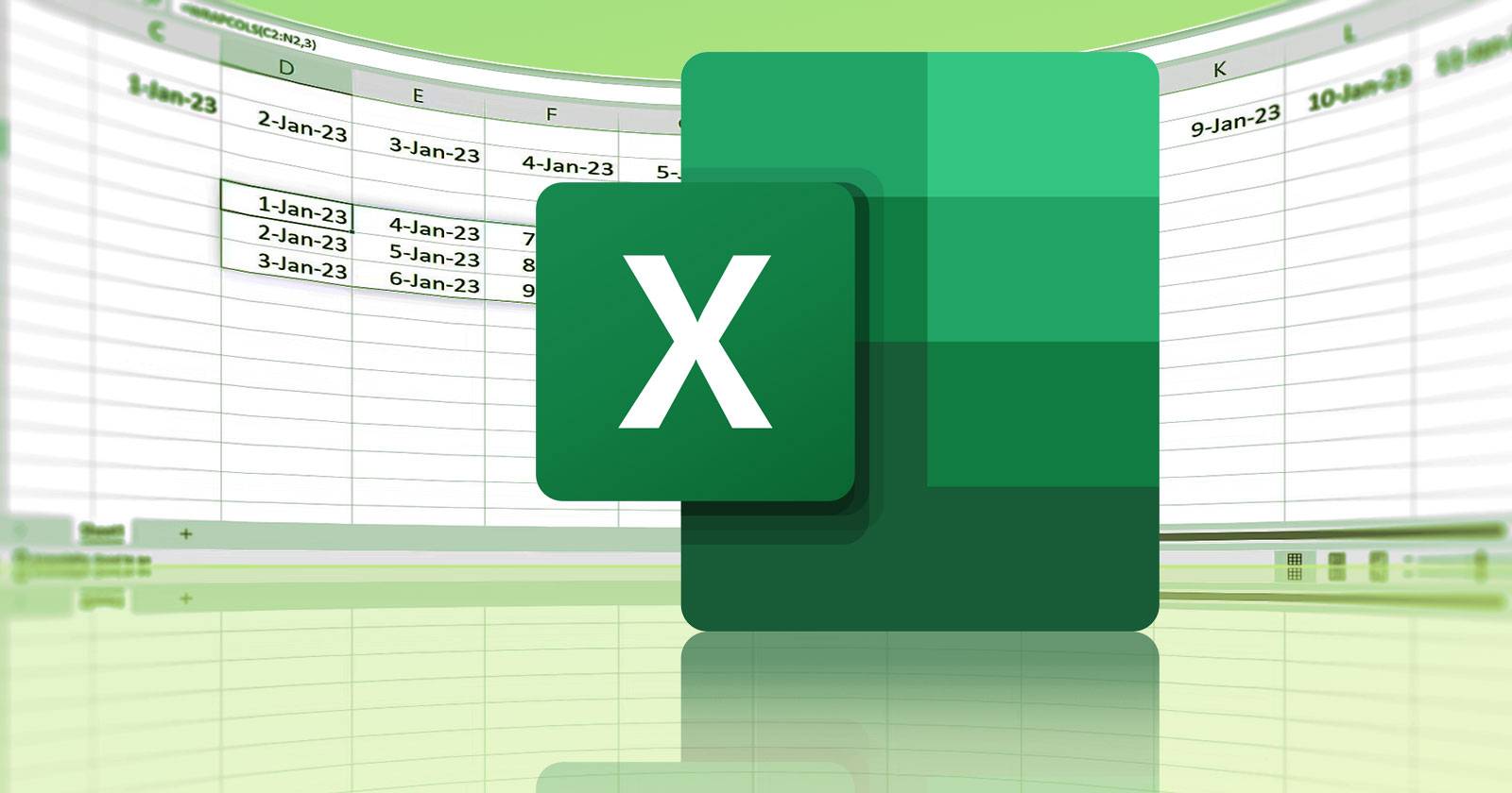 Как использовать WRAPCOLS в Excel