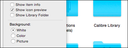 Показ скрытой папки Library в меню Go при удержании Option