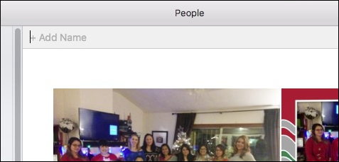Кнопка для добавления имени к неименованной миниатюре в альбоме