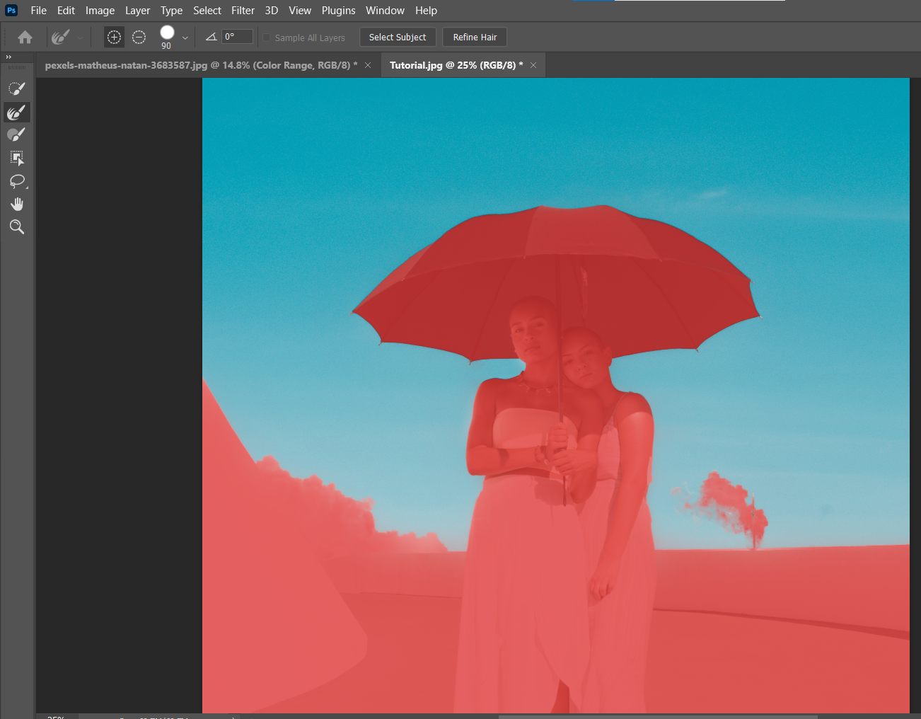 Paint Red over Cloud