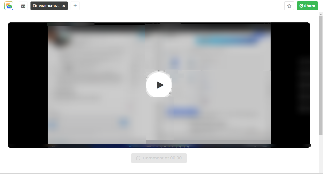 Страница загруженного видео в браузере