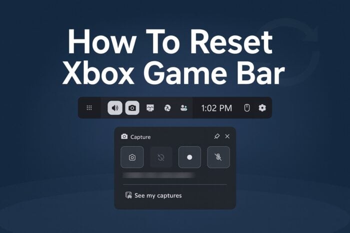 Сброс Xbox Game Bar на Windows 11