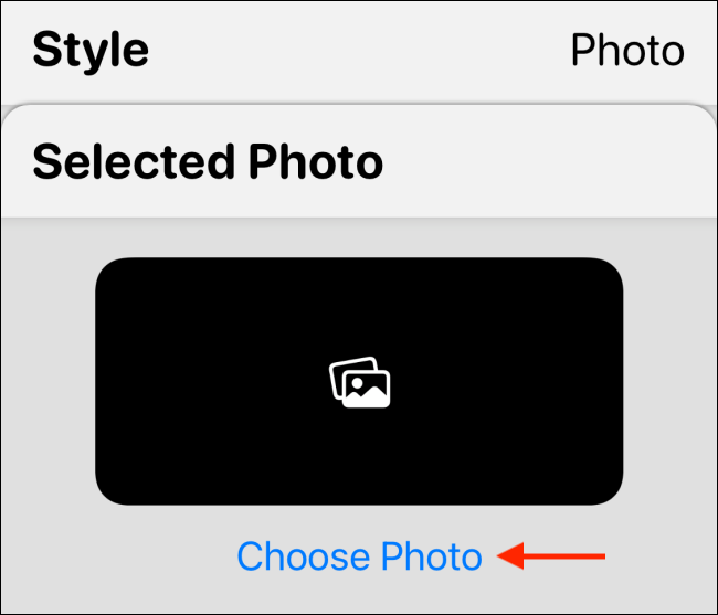 Нажмите Выбрать фото