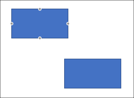 Серые маркеры на фигуре показывают точки привязки соединителя