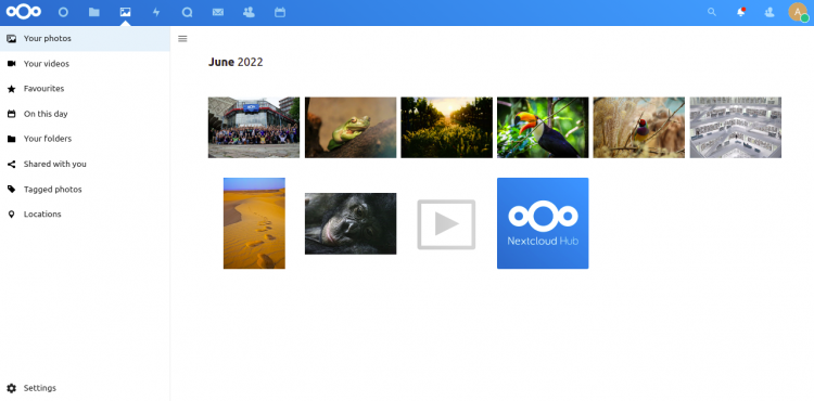 Менеджер фотографий Nextcloud