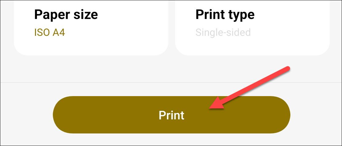 Жёлтая кнопка печати.