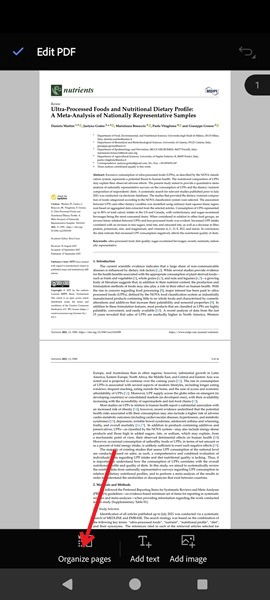 Организация страниц и удаление на Android