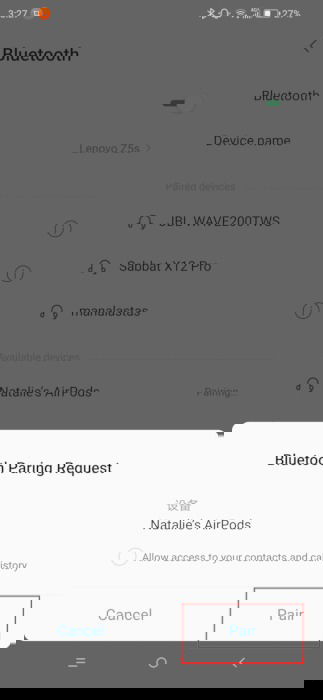 Airpods On Android Settings Permission