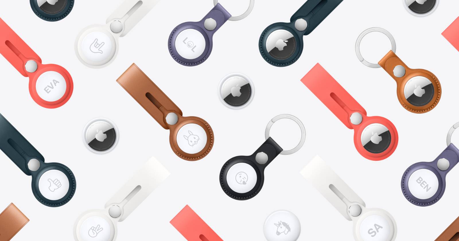 Apple AirTag — белый круглый трекер на нейтральном фоне