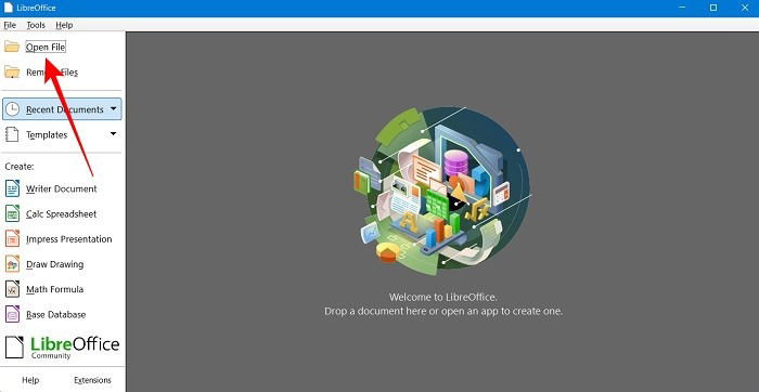 Open Docx No Word Libreoffice Open File
