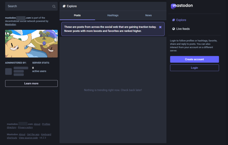 Установка Mastodon на Debian 12 с Docker