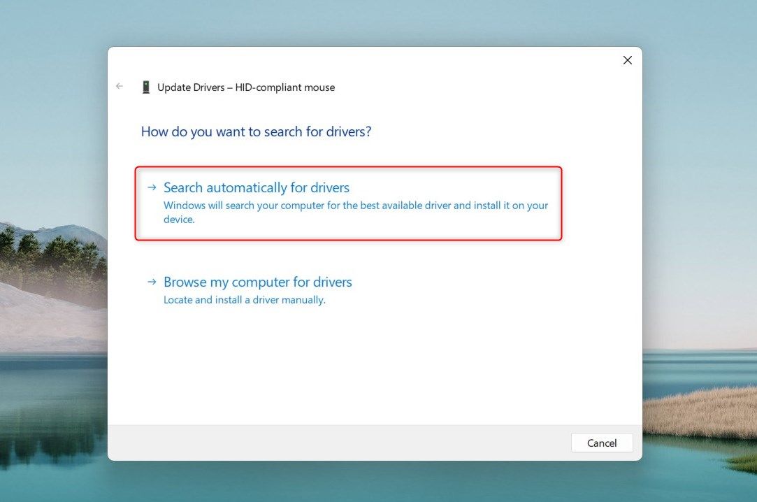 Поиск драйверов автоматически