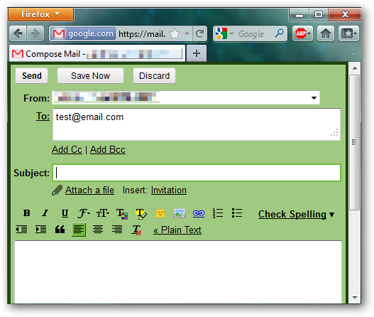 Создание нового письма в Gmail через Firefox при клике на mailto