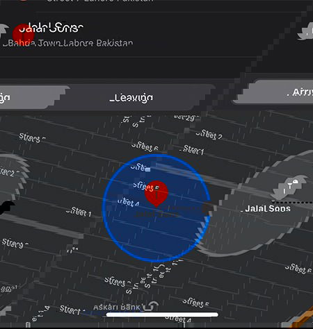 Регулировка зоны геофенса в iOS