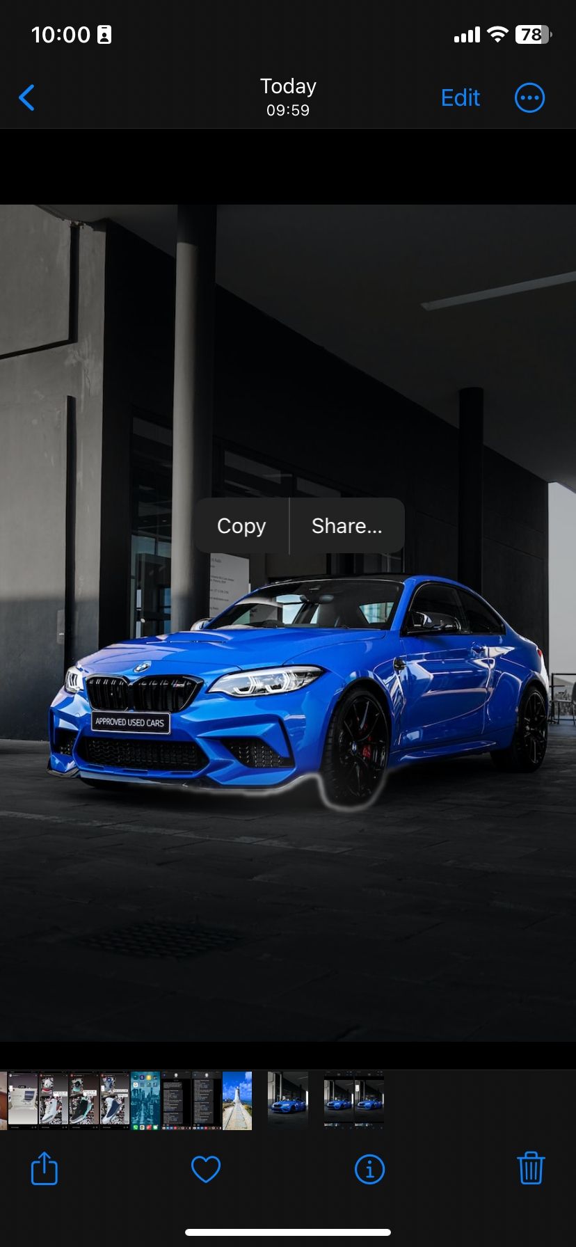 Выделение объекта с помощью Visual Look Up в «Фото»