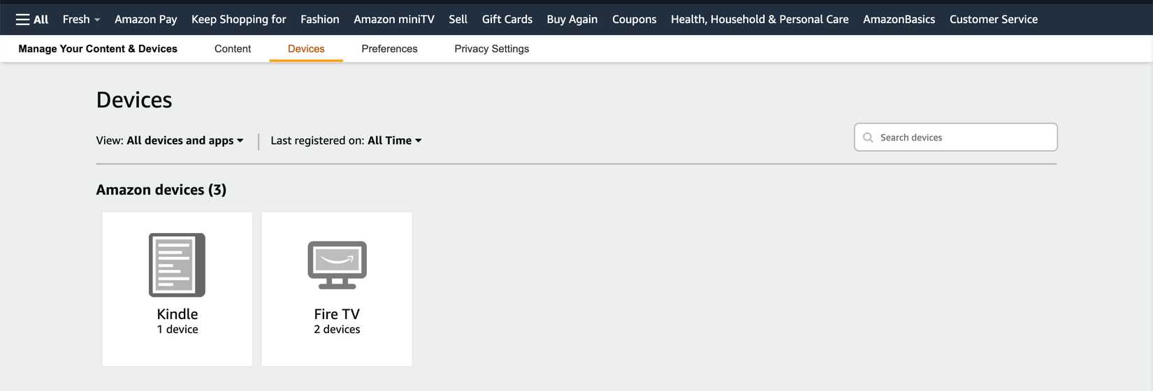 Выберите ваше устройство Kindle