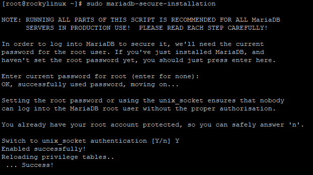 Мастер безопасной настройки MariaDB