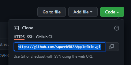 Пример клонирования через Git