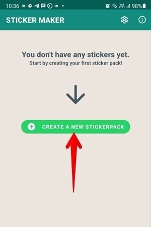 Создание набора стикеров в приложении Sticker Maker