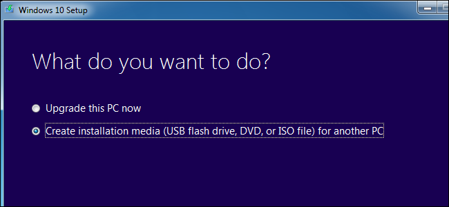 Создание установочного USB с помощью инструмента Microsoft