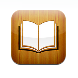 iPhone с открытым приложением iBooks