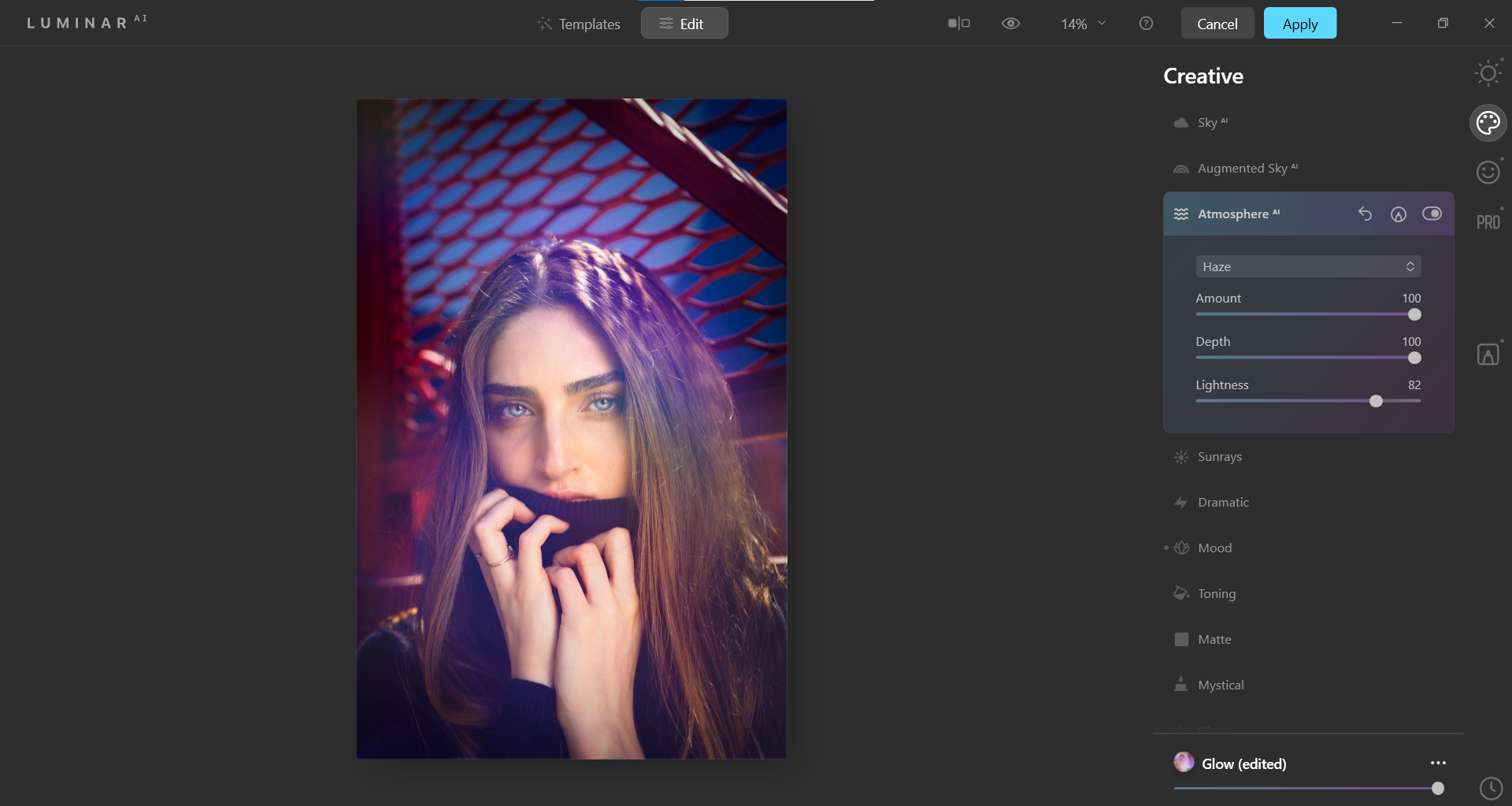 первые правки в Creative