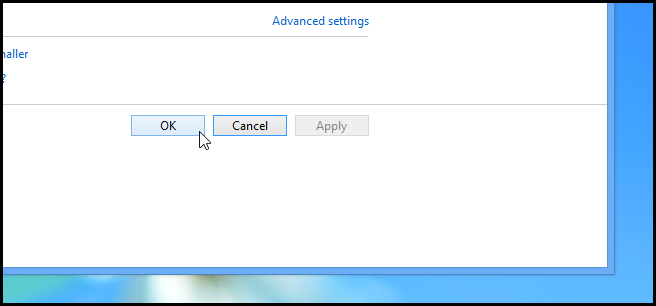 Кнопка ОК для подтверждения изменений