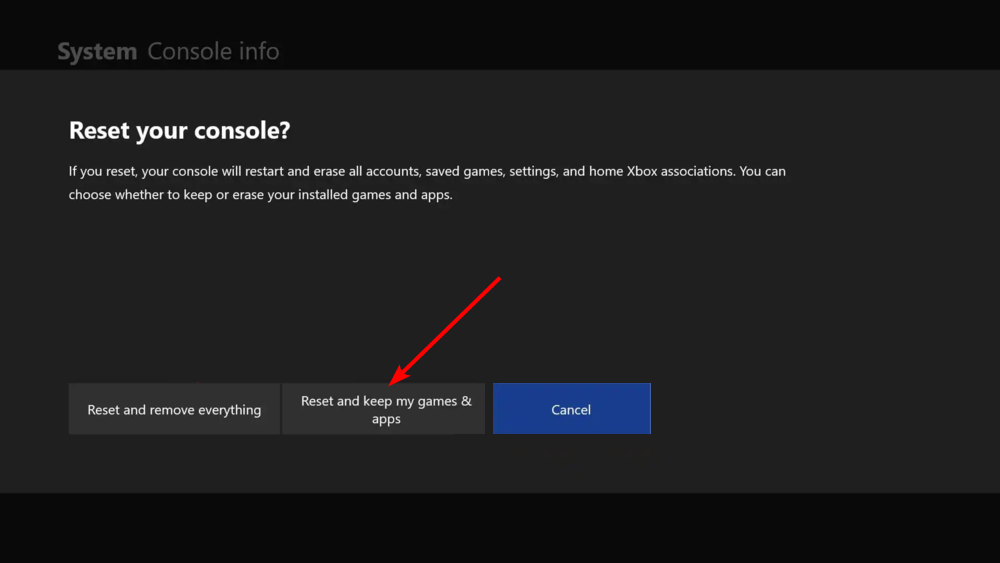 Выбор: сброс с сохранением игр и приложений