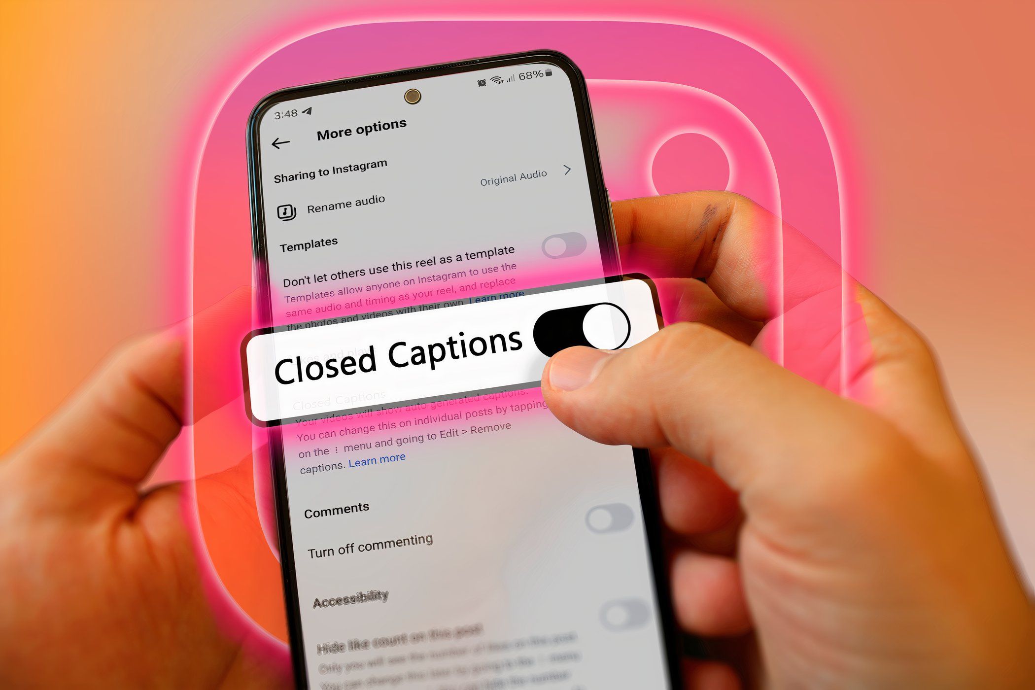 Субтитры в Instagram: как включить и настроить