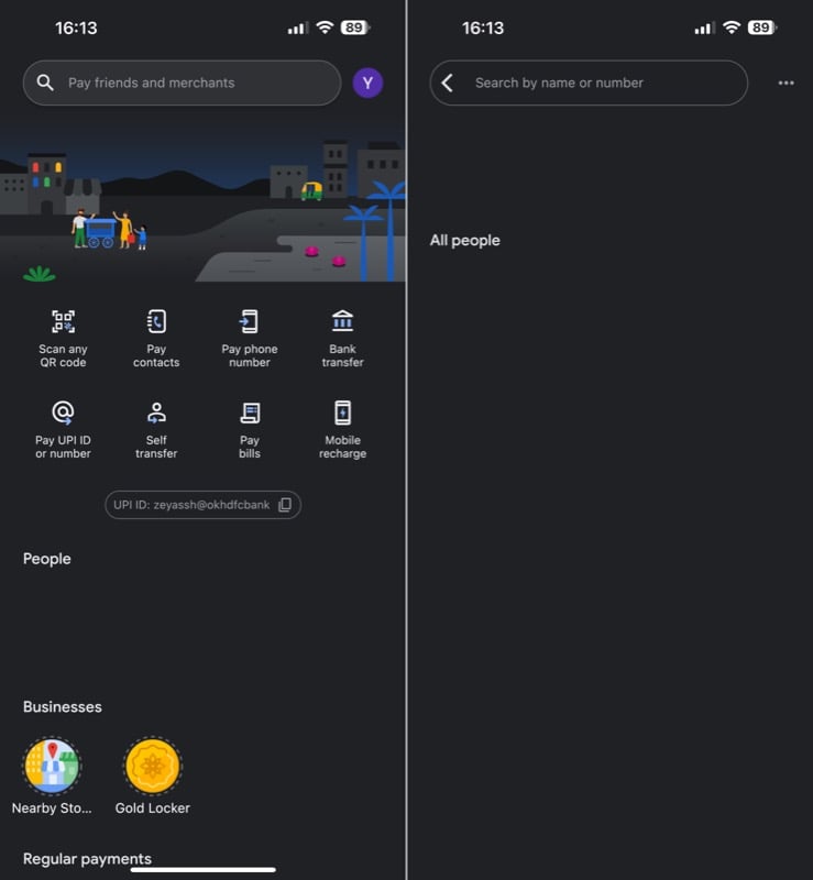 Как разделить счёт в Google Pay