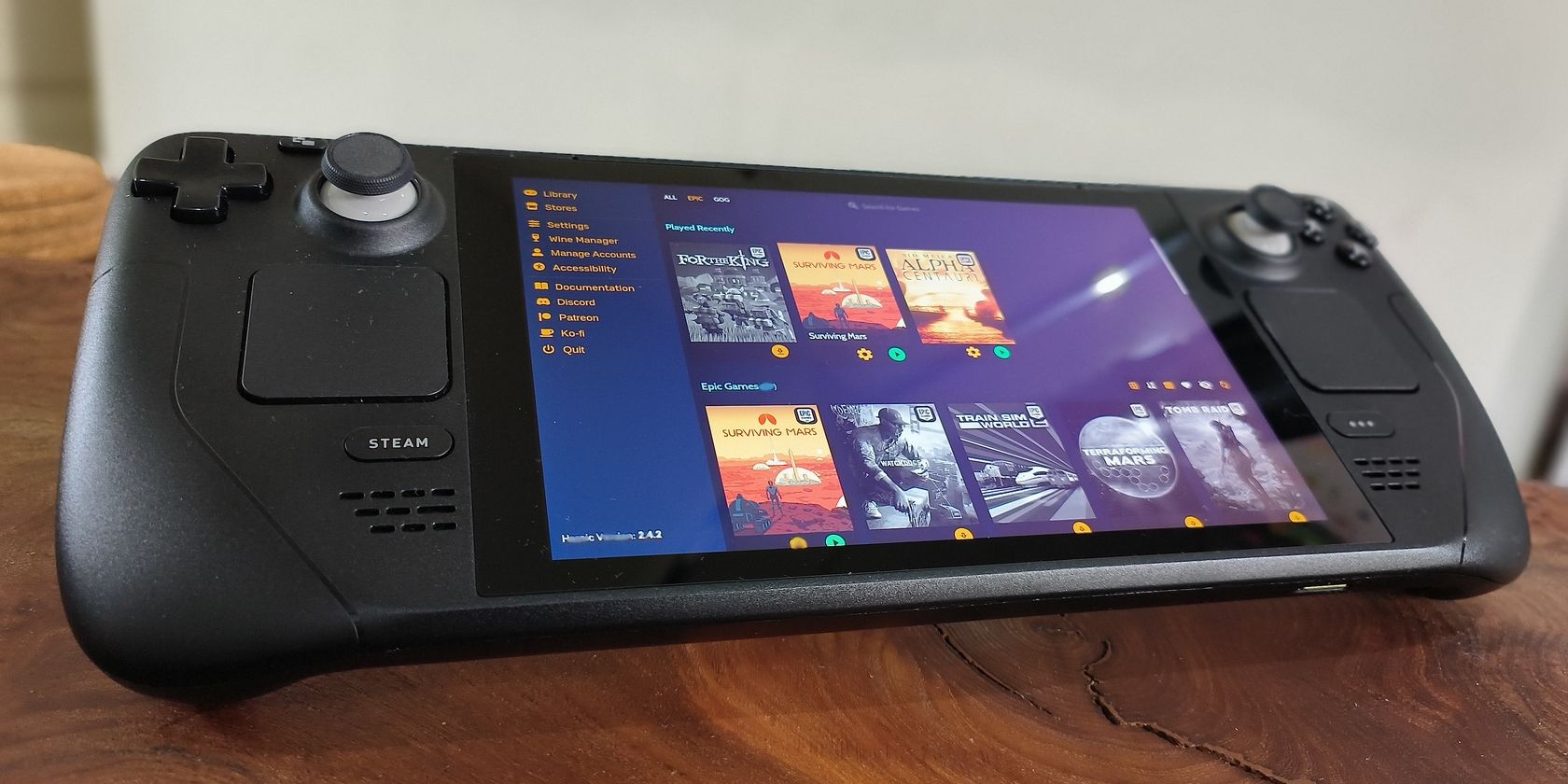 Игры Epic и GOG на Steam Deck — установка