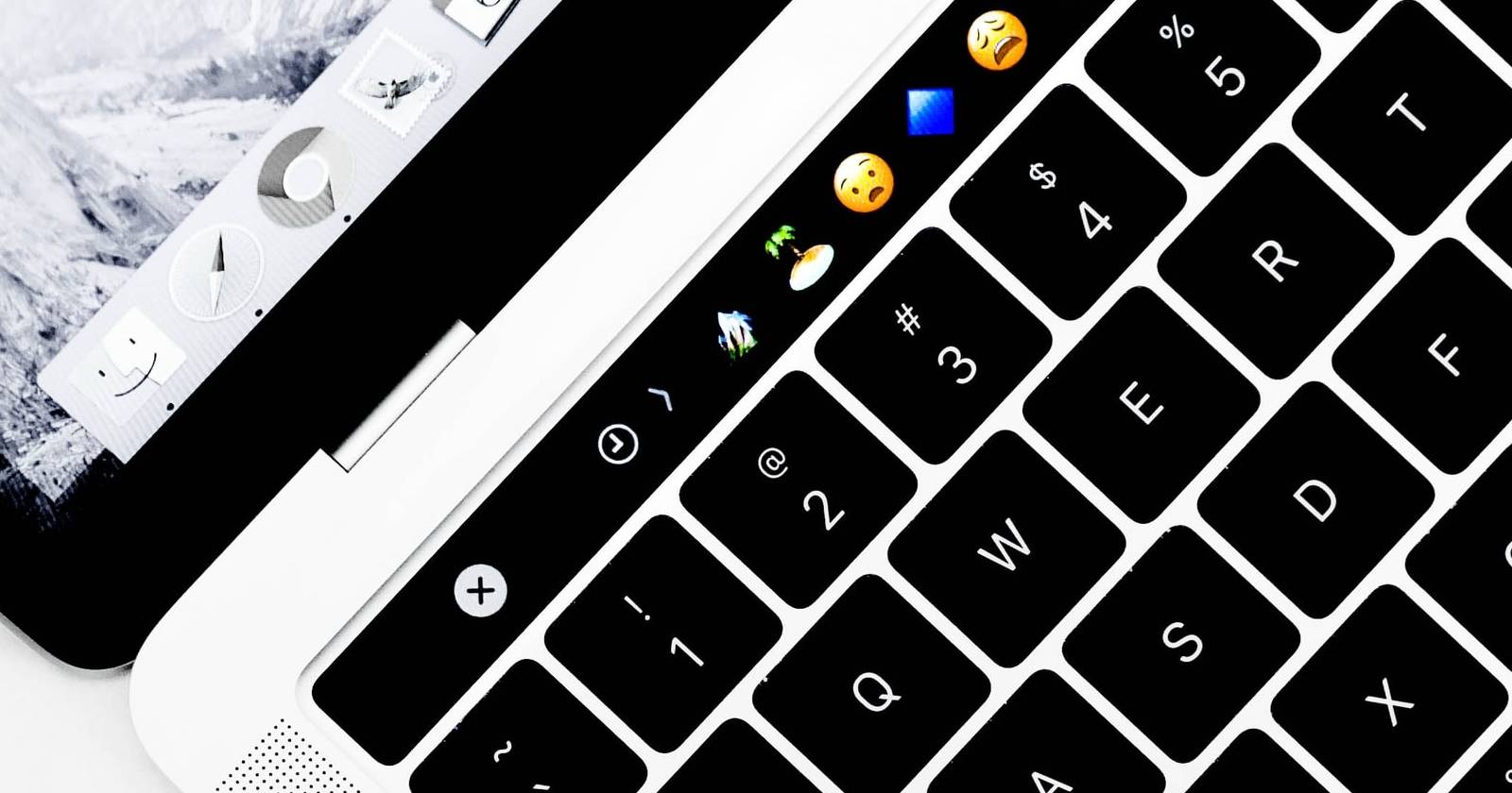 Клавиатура Mac с эмодзи в Touch Bar