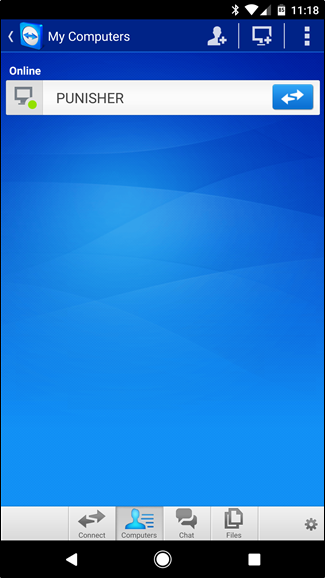 Скриншот списка компьютеров TeamViewer, альтернативная версия