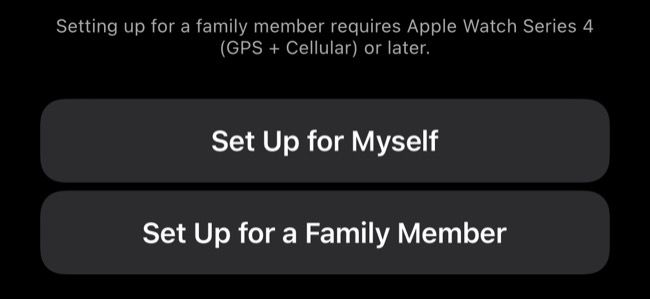 Экран настройки Apple Watch