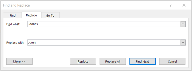 Find and Replace Word