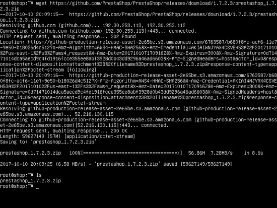 Скачивание PrestaShop