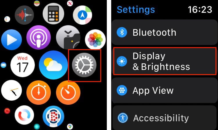 Apple Watch Text Size Navigation Path Smartwatch