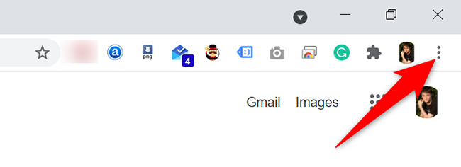 Нажмите три точки в правом верхнем углу Chrome на рабочем столе.