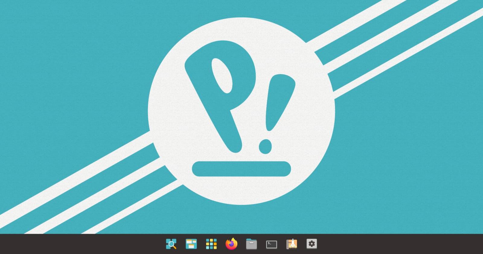 Рабочий стол Pop!_OS с чистым оформлением